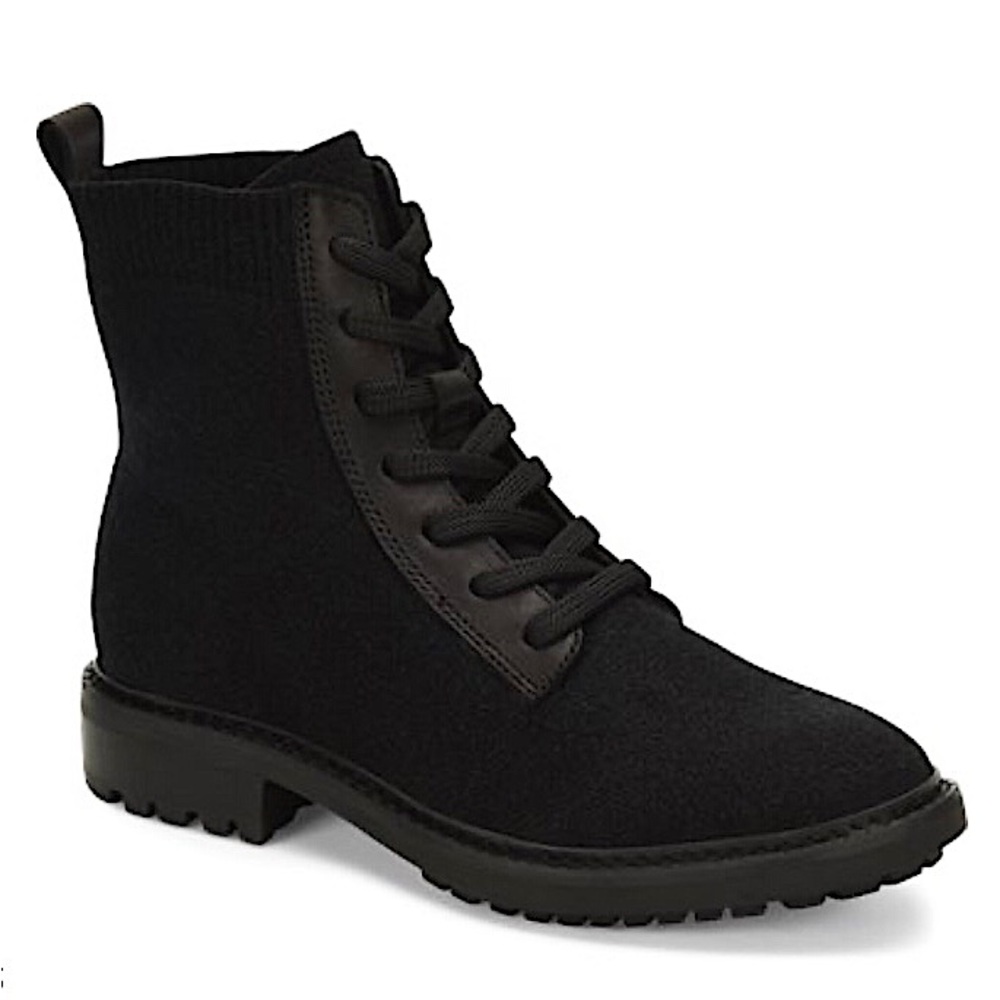 ⭐️Sofft⭐️New Landee Black Combat Boots Women's Lace Up Ankle Bootie Boot 7 NWT